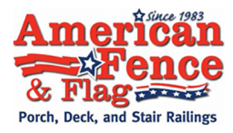 American Fence and Flag